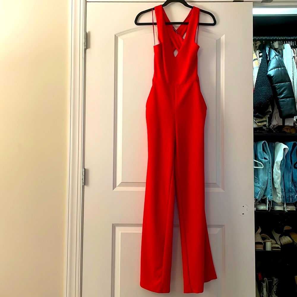 Express Red Jumpsuit